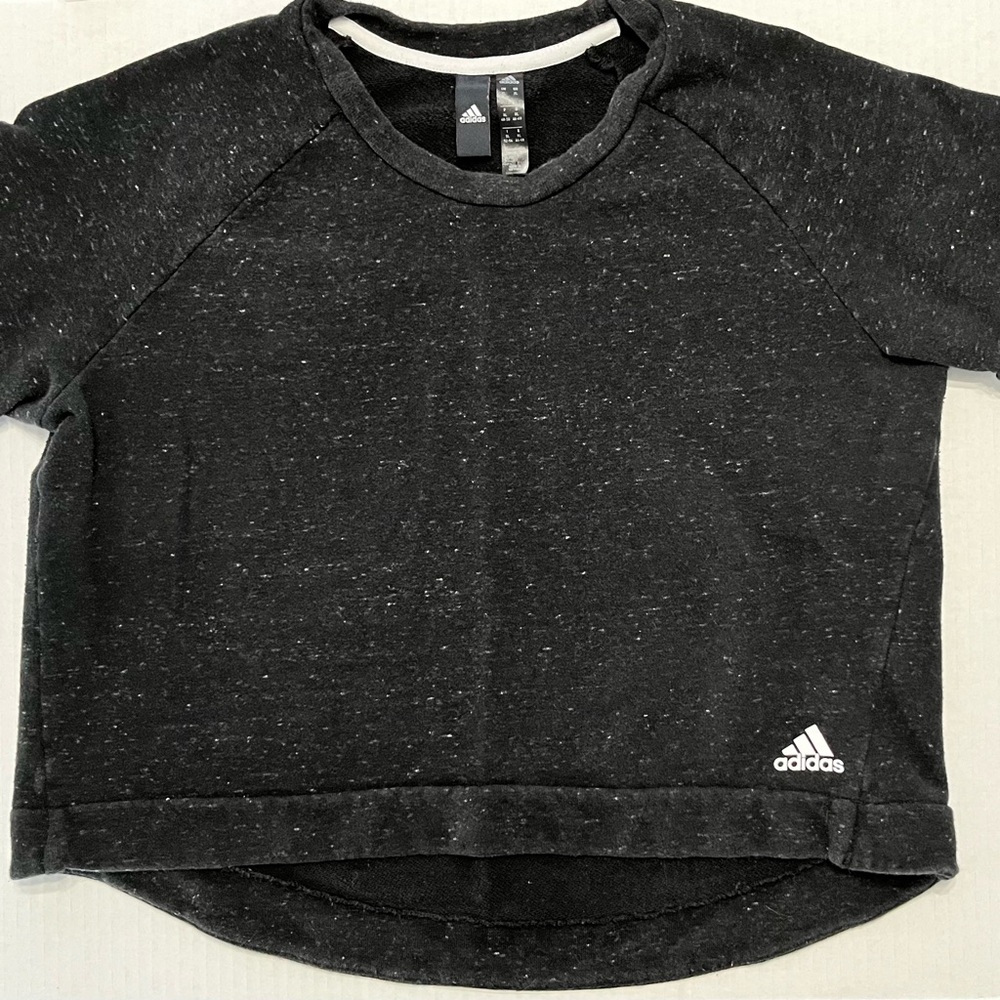 adidas Dark Charcoal Gray Short Sleeve Tee